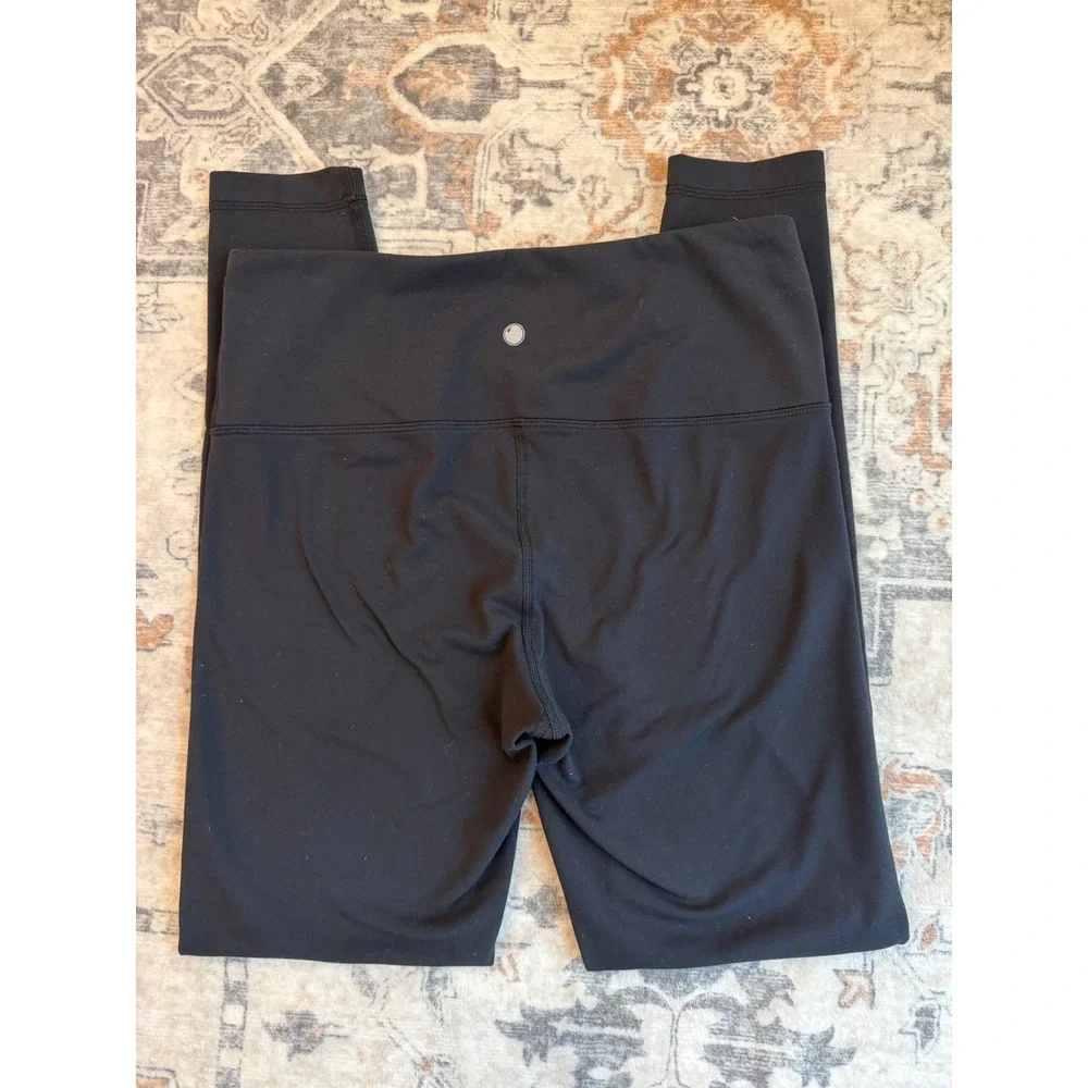 Yogalicious Womens Black High Waisted Full Length Yoga Leggings Size Medium